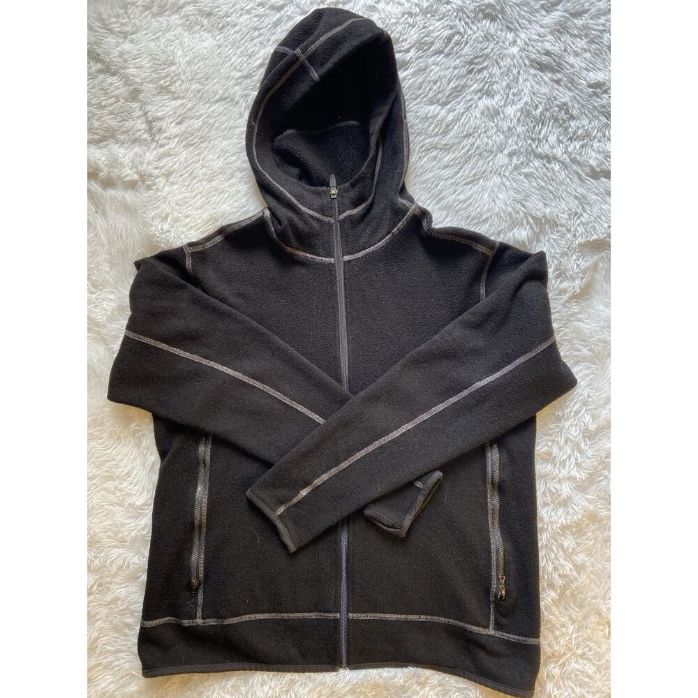 Kuhl Hoodie Womens XL Gray Moongazer Stretch Logo Hike Climb Camp Outdoors